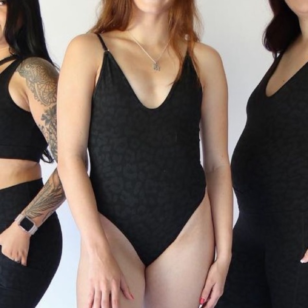 Black Leopard Swimsuit